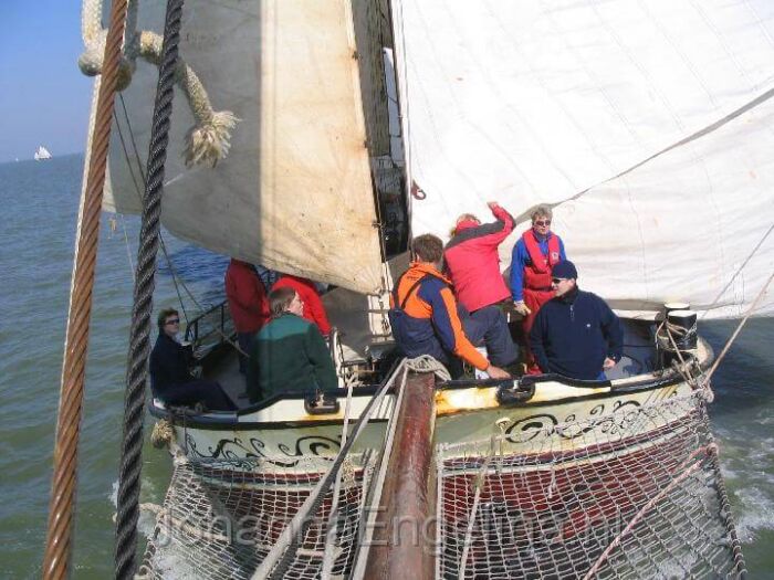 Wedstrijdzeilen op de Johanna Engelina